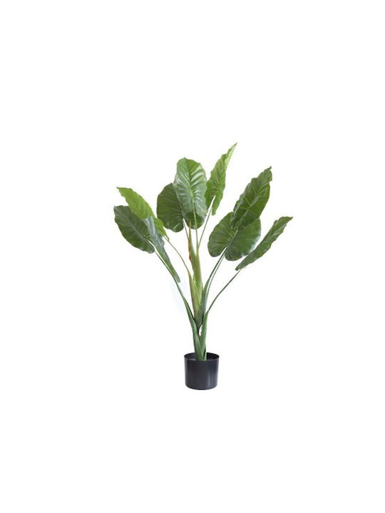 Изкуствено растение в саксия Alocasia Green 100см с LED Gardin