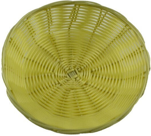 Azhome Coș de pâine din ratan Bej 18x18x18cm