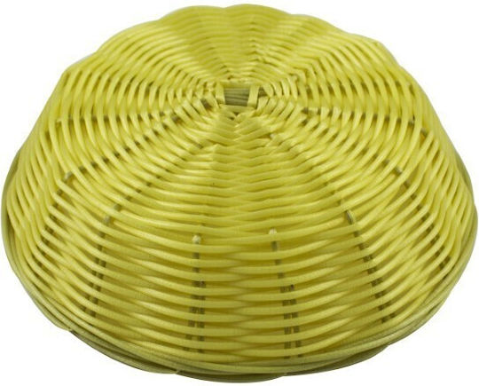 Azhome Coș de pâine din ratan Bej 18x18x18cm