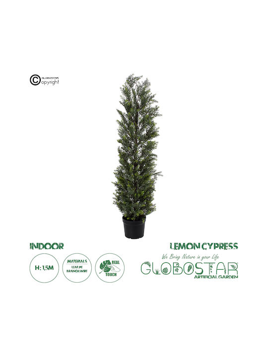 Artificial Potted Plant Yellow 150cm GloboStar