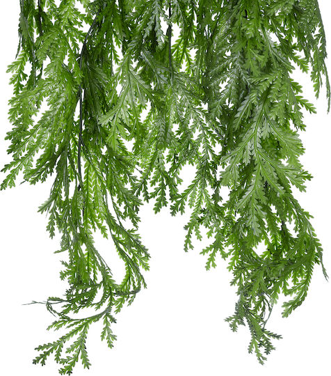 Globostar Artificial Garden Thuja Hanging Branch 20616 Artificial Hanging Decorative Thuja Branch Y82cm Set of 2 Pieces