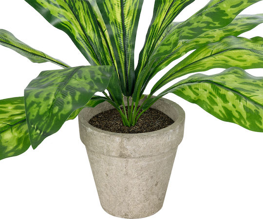 Globostar Artificial Garden Spathiphyllum Potted Plant Decorative Plant Spathiphyllum F40 X H33cm GloboStar