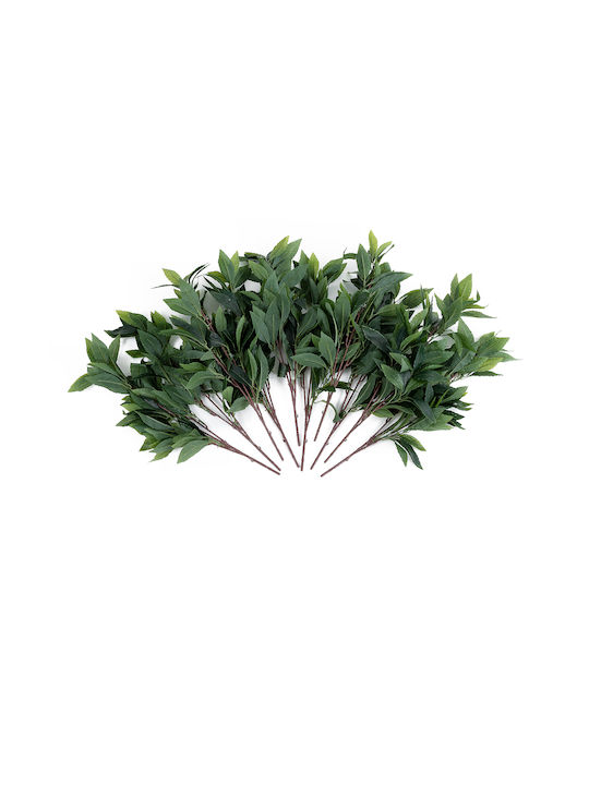Globostar Artificial Garden Laurus Nobilis Branch 20225 10 X Artificial Decorative Bay Branches W45 X H60cm