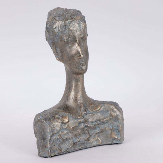 Tischdekorative Skulptur Mann Grau 18,5x12x26,5cm 14074 752-27207