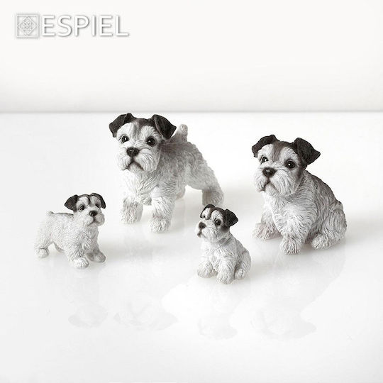 Terrier Dog Figurine Polyresin 11.5x8x12 Pack of 2