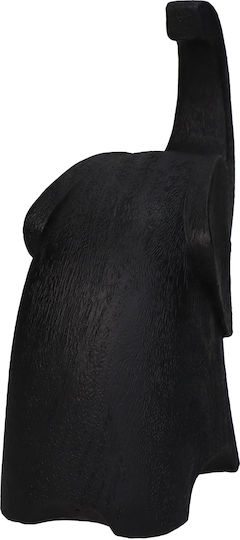 ArteLibre Decorative Elephant Polyresin in Black 12.5x6.5x15cm 1pcs