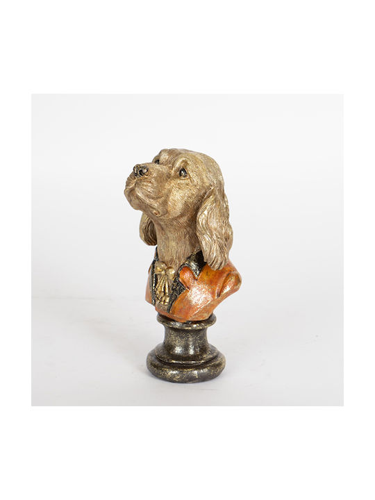 Table Decorative Dog Brown-Gold 10x10x19.5cm 12940 752-11592