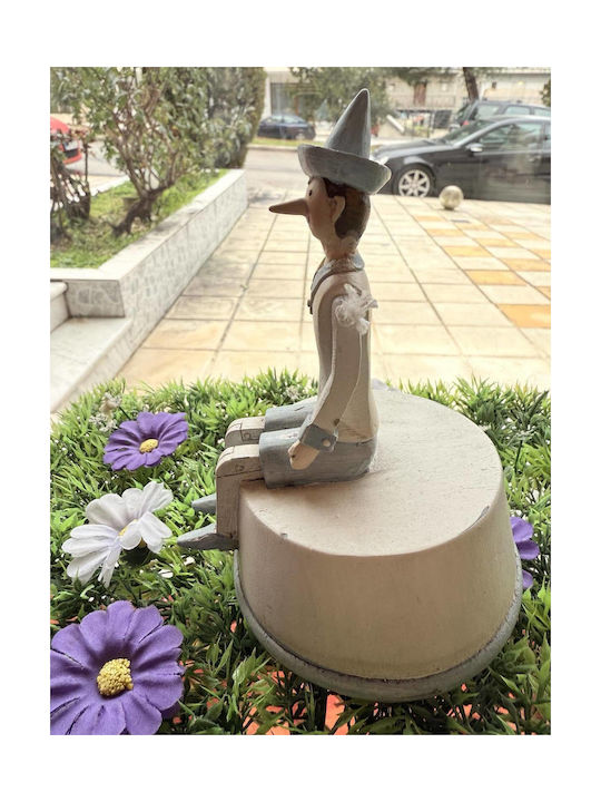 JK Home Decoration Διακοσμητικό Αγαλματίδιο από Πλαστικό 15cm