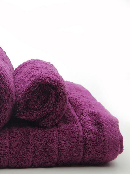 Sunshine Bath Towel Set 3pcs Dory 17 Dark Mauve Weight 600gr/m²