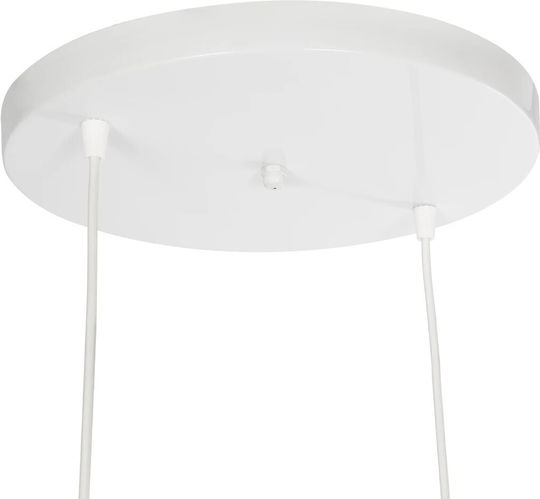 GloboStar Dise Pendant Light White with Socket E27 30x30x70cm