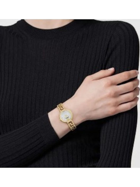 Versace Greca Goddess Damen Uhr mit Gold Metallarmband