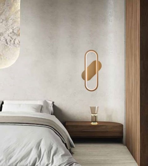 ArkoLight Modern Lamp Wall Gold 30x16cm