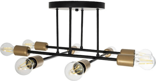 GloboStar Blazea Mount Ceiling Light 40cm Bronze with E27 Lamp Adapter