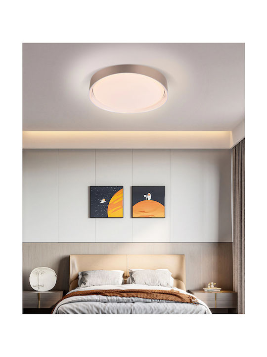 Sun Light Ceiling Mount Light 50cm Gray with Integrated LED