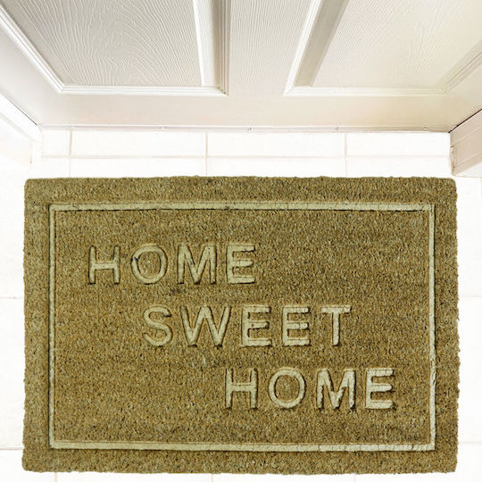 San Lorentzo Coconut Fiber with Non-Slip Underside Doormat Brown 40x60cm