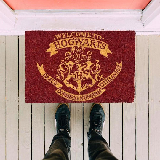 Pyramid International Fußmatte aus Kokosnussfasern Harry Potter Welcome to Hogwarts Bordeaux 40x60cm