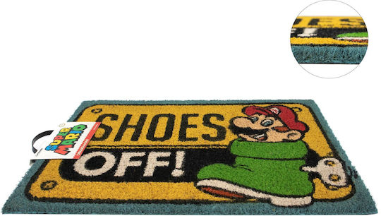 Pyramid International Πατάκι Εισόδου Super Mario - Shoes Off Colour Κίτρινο 40x60εκ. GP85125 Κίτρινα