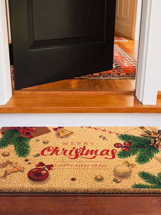 Home Use Entrance Mat Huh-0205 Non-Slip 60x40cm 8mm Thickness Brown