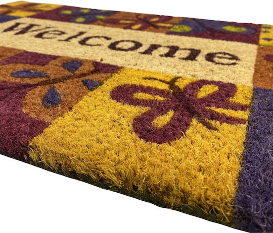 Entrance Mat made of Coir with Anti-slip Backing Multicolour 40x60cm
