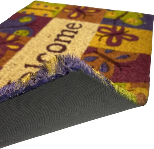 Entrance Mat made of Coir with Anti-slip Backing Multicolour 40x60cm