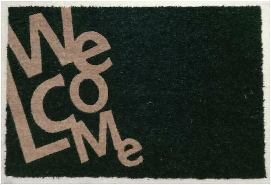TnS Entrance Mat made of Coir with Anti-slip Backing Welcome Beige 40x60cm