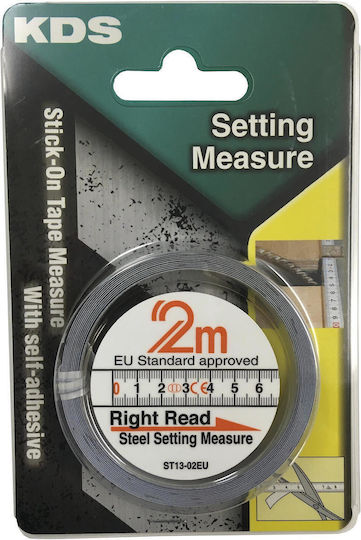 KDS Adhesive Tape Measure 13mm x 2m Δεξιά