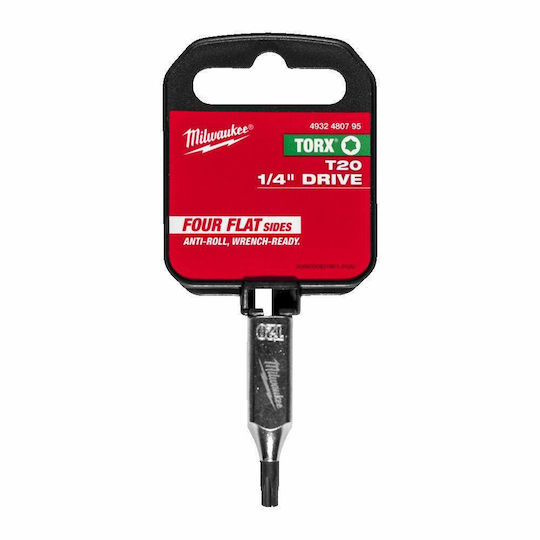 Cheie tubulară Bahco Milwaukee 1/4 Torx Bit T20