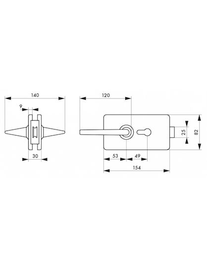 Thirard Lock Glass Door