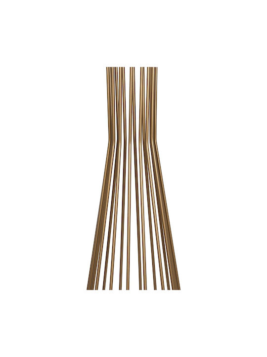 GloboStar Nova Floor Lamp H155xW38cm. with Socket for Bulb E27 Gold