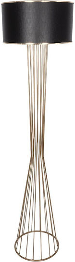 GloboStar Nova Stehleuchte H155xB38cm. mit Fassung für Lampe E27 Gold
