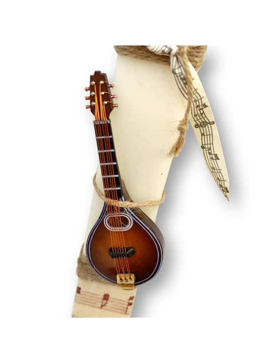 Easter Candle Musical Instrument Wooden Miniature Magnet Mandolin