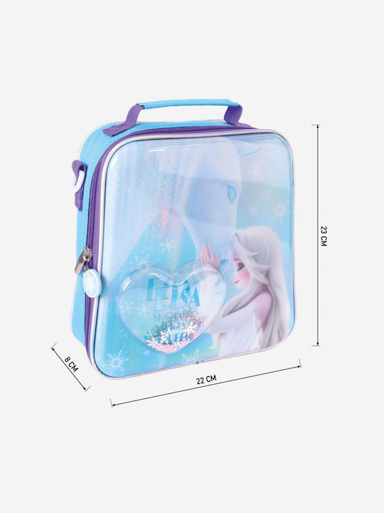 Λαμπάδα Τσάντα Φαγητού Σετ Frozen Γαλάζια 22x23x8cm Αυθεντικό Προιόν