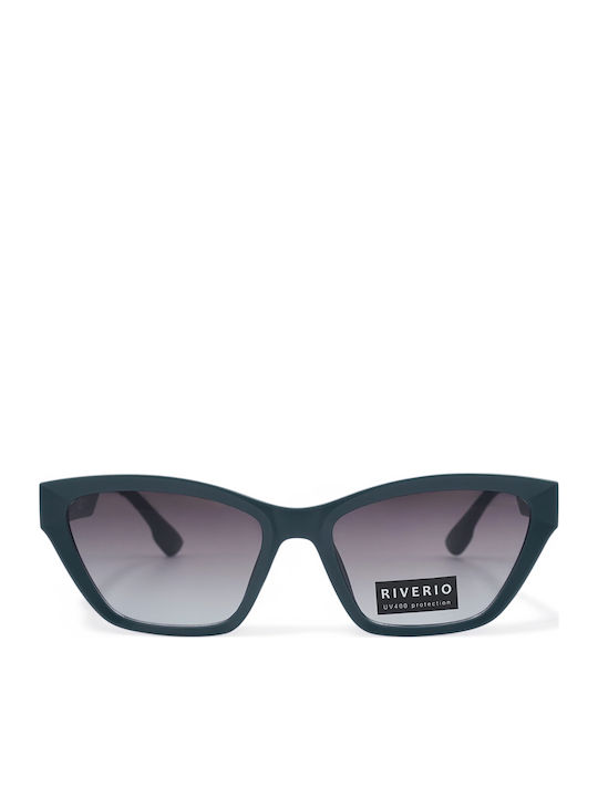 Riverio Damen Cat-Eye Sonnenbrille UV400 Petrol Rahmen Verlaufsglas Rvw25054