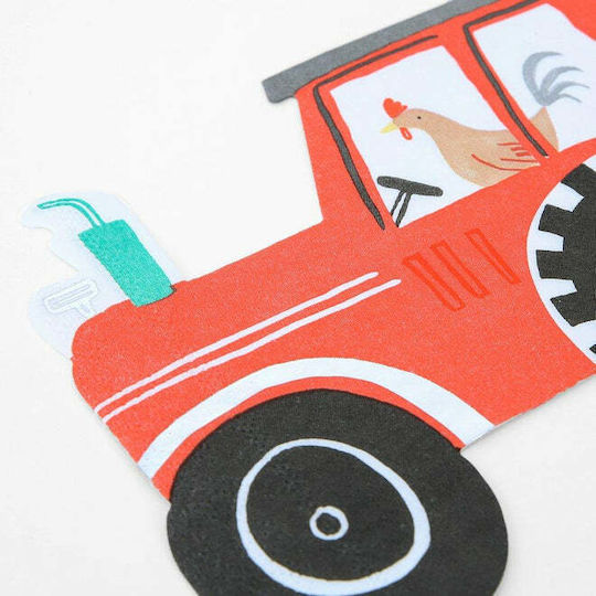 Traktor auf dem Bauernhof Servietten Meri Meri 16 Stück
