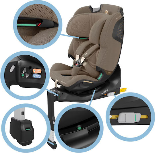 Maxi-Cosi Emerald 360 Pro Καθισματάκι Αυτοκινήτου i-Size με Isofix Authentic Truffle 0-36 kg