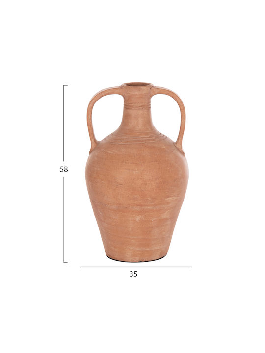HomeMarkt Decorative Vase Feax Brown 35x35x58cm