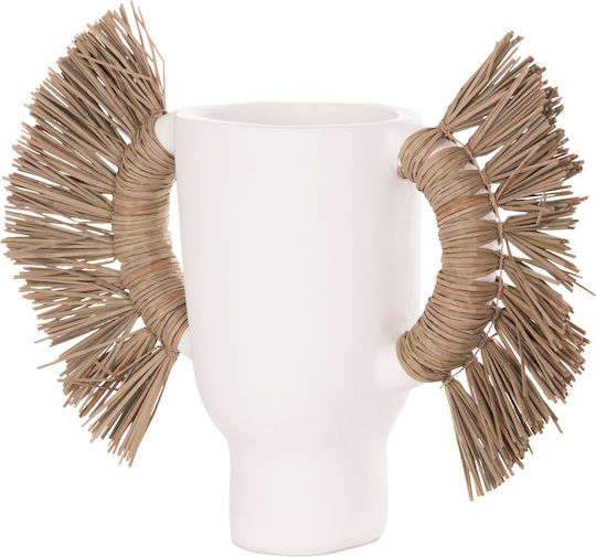HomeMarkt Decorative Vase Alica White 55x19x34cm