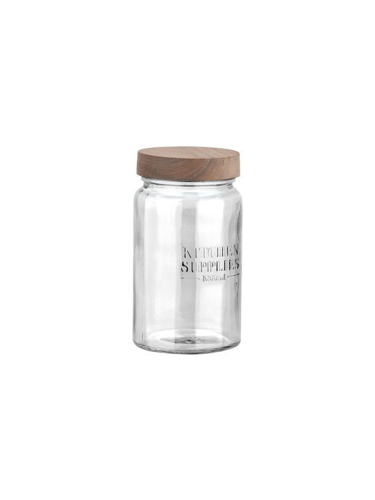 Estia ALLURE Vase General Use with Airtight Lid Glass Transparent 1000ml