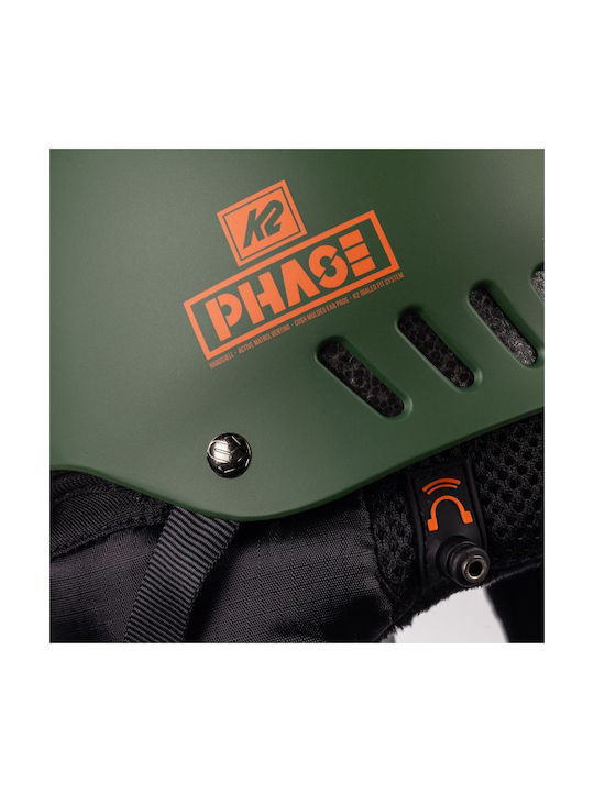 K2 Phase Pro MIPS Herren Ski & Snowboard Helm in Grün Farbe