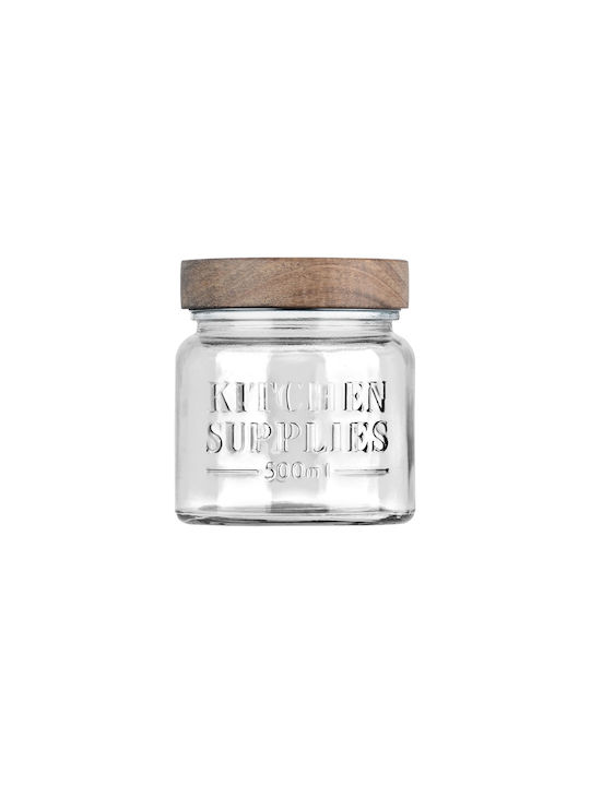 Estia ALLURE Vase General Use with Lid Glass Transparent 500ml Estia ALLURE Vase General Use with Lid Glass Transparent 500ml