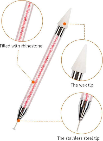 Ab Rhinestone Nails – Nail Design Kit with Pen & Tweezer
