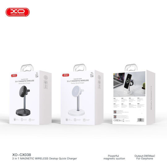 XO Wireless Charger (Qi Pad) 15W Whites (CX038)