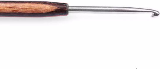 No3.5 Prym Natural Knitting Crochet Hook Aluminum Wild Rosewood Handle 14cm 223503