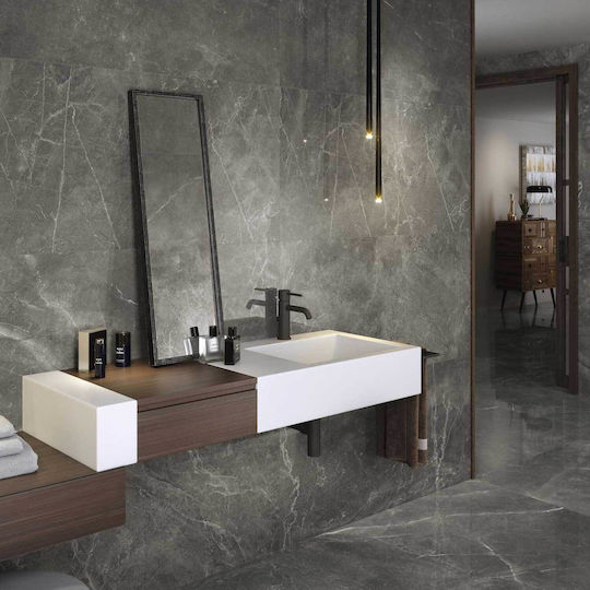 Rollza Floor Interior Matte Tile 120x60cm Black