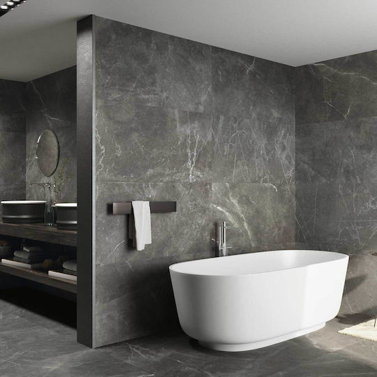Rollza Floor Interior Matte Tile 120x60cm Black