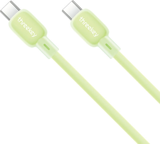 XO Regular USB 2.0 Cablu USB-C bărbătesc - USB-C 60W Verde 1m (16.005.0373)