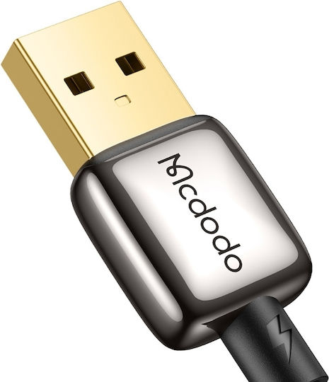 Mcdodo Редовна USB-A към Lightning кабел 18W Черен 1.2м (CA-6590)