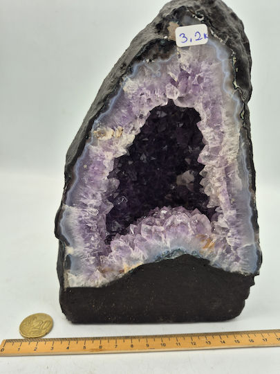 Roher Amethyst-Höhlen-Tischdekoration Halbedelstein