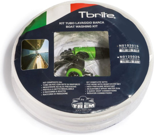 Flexible Hose Set for Boat 25m & Water Gun Adapters