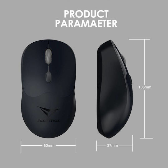 Alcatroz Airmouse Duo 6 Безжичен Bluetooth Мишка Carbon